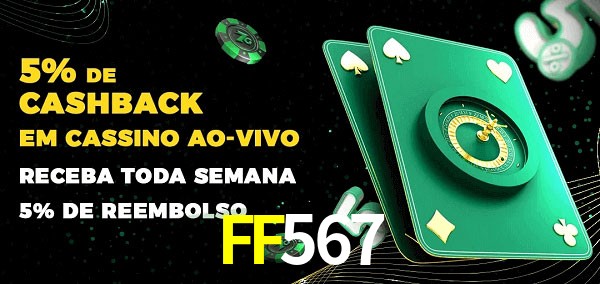 Promoções do cassino ao Vivo FF567